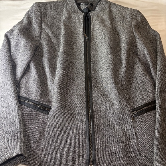 VTG NWT Larry Levine Classics Women's 3pc Blazer Pants Skirt Suit Set Sz 10 B/W - Picture 4 of 15